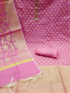 KALINI Ethnic Motifs Woven Design Zari Unstitched Dress Material