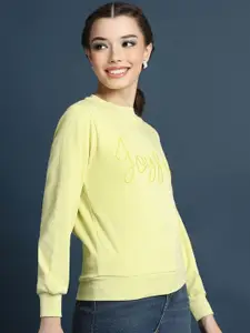 FOREVER 21 Round Neck Ribbed Hem Pullover