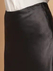 Trend Arrest Flared Satin A-Line Skirts