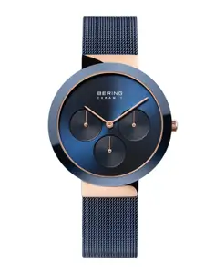 BERING Women Stainless Steel Straps Reset Time Analogue Watch 35036-367