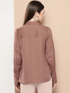 her by invictus Opaque High-Low Casual Shirt