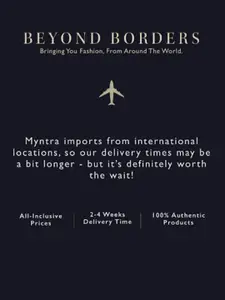 StyleCast Girls Brown Horizontal Stripes V-Neck Puff Sleeve Top