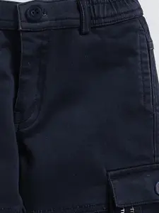 Toonyport Boys Printed Pure Cotton T-shirt and Checked Hooded Shirt with Trousers