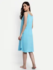 BLAZON Sleeveless Pure Cotton Maxi Nightdress