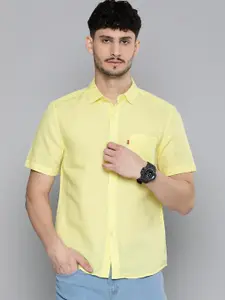 Levis Linen Cotton Self Design Slim Fit Textured Casual Shirt