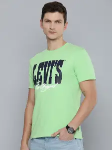 Levis Brand Logo Printed Pure Cotton Slim Fit T-shirt