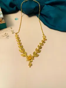 ABDESIGNS Brass Gold-Plated Necklace