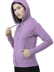 BAESD Hooded Front-Open Cotton Sweatshirt