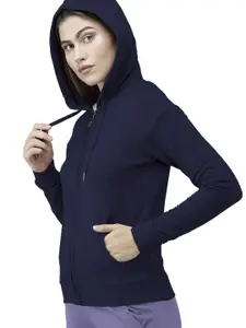 BAESD Hooded Front-Open Cotton Sweatshirt