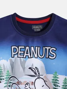 Eteenz Girls Cotton Peanuts Printed Sweatshirt