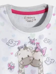Eteenz Girls Printed Cotton Sweatshirt