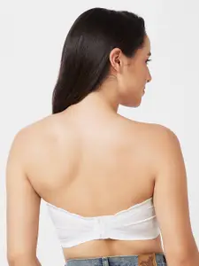 NOIRA Pack Of 2 Half Coverage Lightly Padded Cotton Bandeau Bra With All Day Comfort