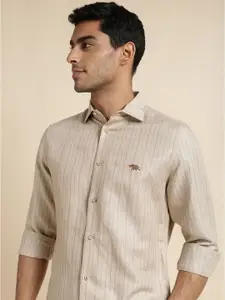 Andamen Vertical Striped Premium Slim Fit Cotton Casual Shirt