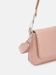 Calvin Klein Brand Logo Patterned Satchel