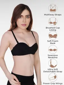 PLUMBURY Medium Coverage Underwired Lightly Padded Bra