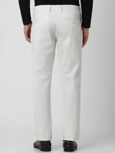 Van Heusen Sport Men Mid-Rise Slim Fit Pure Cotton Trousers