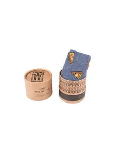 The Tie Hub Men Patterned Cotton Calf-Length Socks
