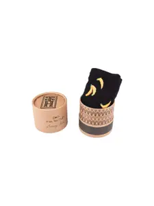 The Tie Hub Men Bananas Patterned Calf-Length Socks