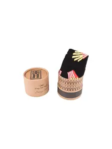 The Tie Hub Men Patterned Cotton Calf-Length Socks