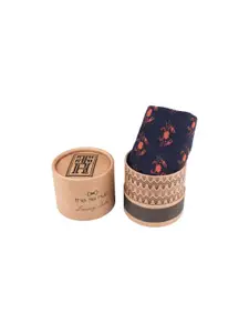 The Tie Hub Men Patterned Cotton Calf-Length Socks