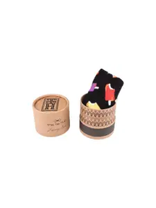 The Tie Hub Men Ice Cream Patterned Calf-Length Socks