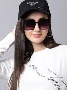 DressBerry Typography Printed Cotton Pullover