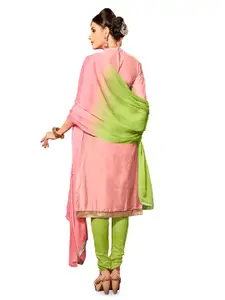 MANVAA Floral Embroidered Thread Work Unstitched Dress Material