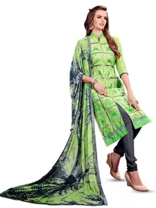 MANVAA Floral Embroidered Unstitched Dress Material