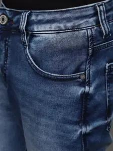 V-Mart Boys Mid-Rise Clean Look Heavy Fade Whiskers Cotton Jeans