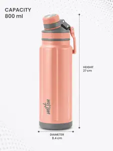 Milton Mysporty 800 Thermosteel Insulated Hot & Cold Water Bottle 800ml - Pink