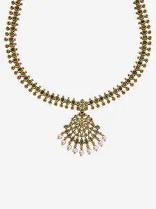 Kushal's Fashion Jewellery Copper Gold-Plated Necklace