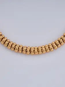 Kushal's Fashion Jewellery Gold-Plated Antique Necklace
