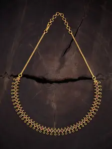 Kushal's Fashion Jewellery Gold Plated Antique Necklace