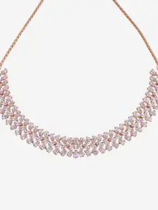 Kushal's Fashion Jewellery Gold Plated Artificial Stones Necklace