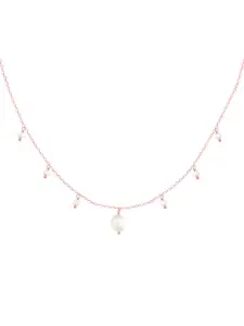 GIVA 925 Sterling Silver Rose Gold-Plated Necklace
