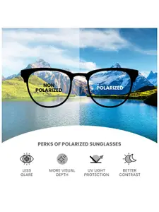 IDEE Men Rectangle Sunglasses with UV Protected Lens