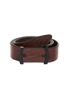 Roadster Men Textured Leather Push-Pin Belts