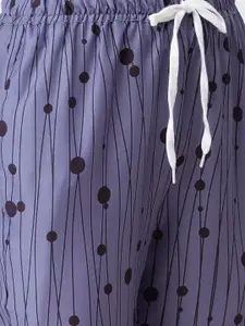 NOIRA Women Pack Of 2 Printed Lounge Pants