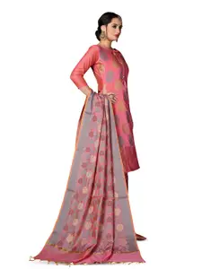 MANVAA Paisley Woven Design Zari Unstitched Dress Material