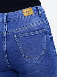FCK-3 Women Albert RSA Bootcut High-Rise Light Fade Embellished Stretchable Jeans