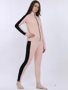 MAYSIXTY Mock Collar Sweatshirt With Trouser Night Suit