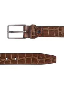 Allen Solly Men Croc Textured Leather Belt