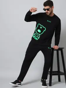 GRIFFEL Graphic Printed Fleece Tracksuit