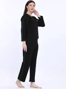 MAYSIXTY Round-Neck Mid-Rise Night suit