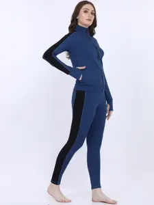 MAYSIXTY Mock Collar Sweatshirt With Trouser Night Suit