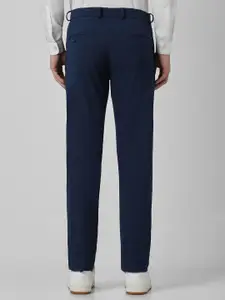 Peter England Men Mid-Rise Slim Fit Formal Trousers