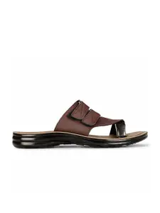 Bata Men One Toe Comfort Sandals With Velcro Closure