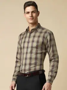Allen Solly Slim Fit Tartan Checked Pure Cotton Formal Shirt