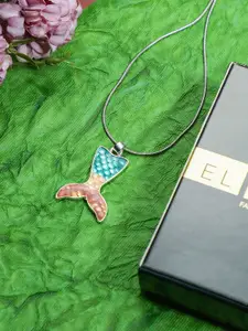 EL REGALO Girls Enamelled Contemporary Pendant With Chain