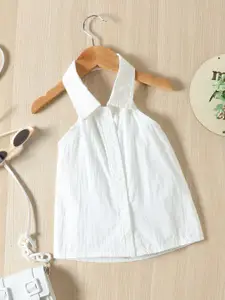 INCLUD Girls Shirt with Denim Skirt